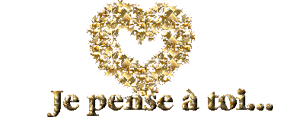 Gif animé je pense à toi coeur